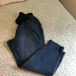 Plus Size Maternity - Dark Wash Denim Skinny